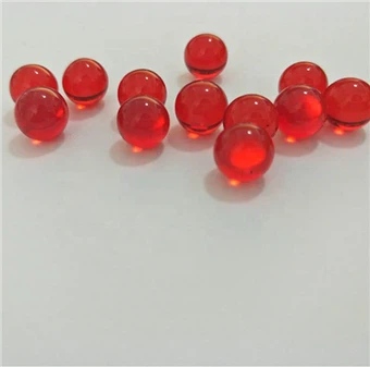8 mm skersmens raudono stiklo rutuliai